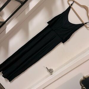 Black maxi dress